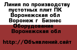 Линия по производству пустотных плит ПК - Воронежская обл., Воронеж г. Бизнес » Оборудование   . Воронежская обл.